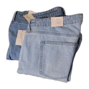 Universal‎ Thread Blue Jeans Plus Size 24 High Rise Stretch Straight 46" Lot 2